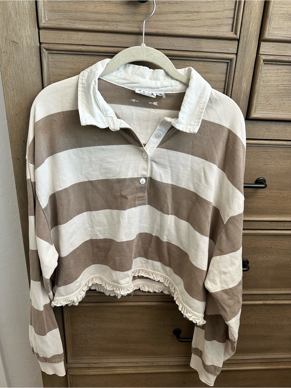 The Upside Cream Collared Pullover